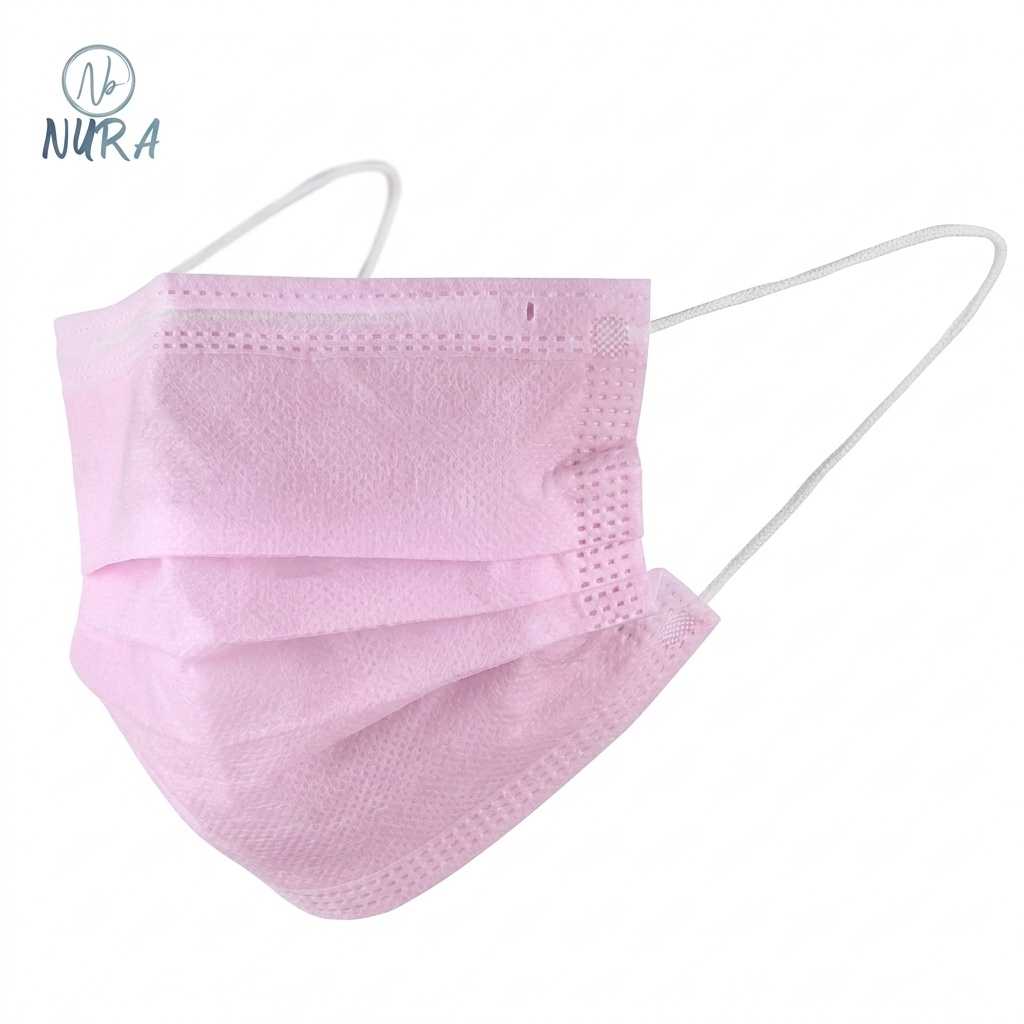 3 Ply Pink Non Woven Face Mask